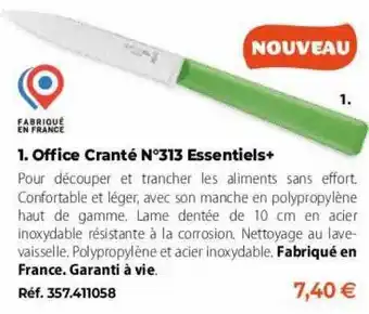 Office cranté n°313 essentiels+