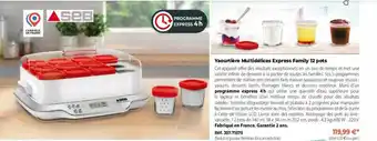 YaourtiÚre multidélices express family 12 pots seb