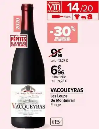Les loups de montmirail rouge vacqueyras