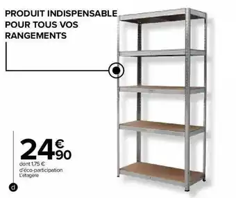 Carrefour Market Étagère offre