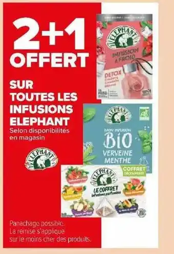 Carrefour Market Infusions éléphant offre