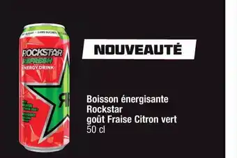 Boisson énergisante rockstar goût fraise citron vert