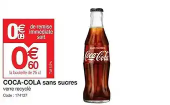 Promocash Coca-cola sans sucres offre