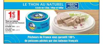 Promocash Thon au naturel pêcheurs de france offre