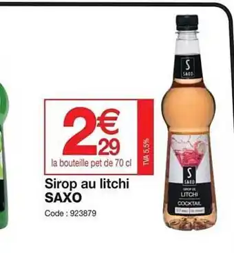 Sirop au litchi saxo