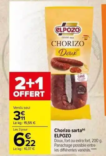 Chorizo sarta elpozo