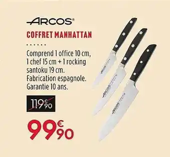 Culinarion Coffret manhattan arcos offre