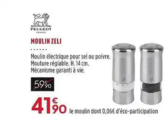 Culinarion Moulin zeli peugeot france offre