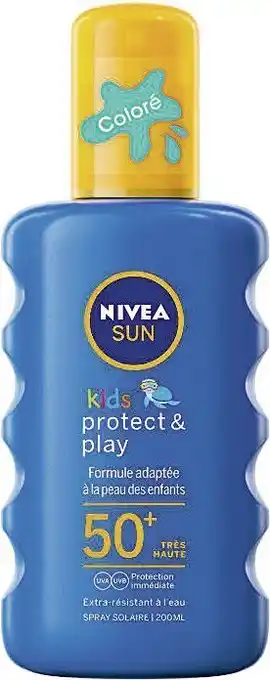 Casino Supermarchés Spray solaire Kids protect & play coloré SPF50 offre