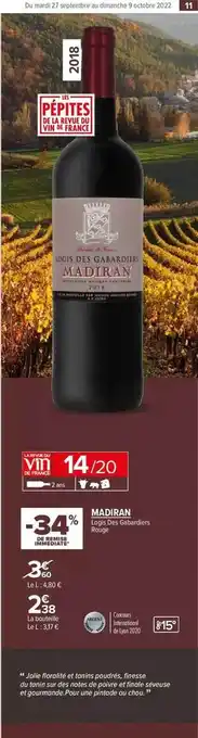 Logis des gabardiers rouge madiran