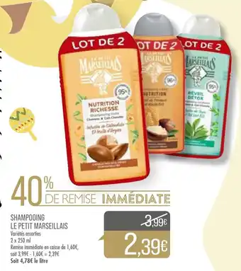 Match Shampooing Le Petit Marseillais offre