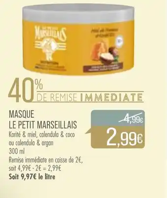 Match Masque Le Petit Marseillais offre