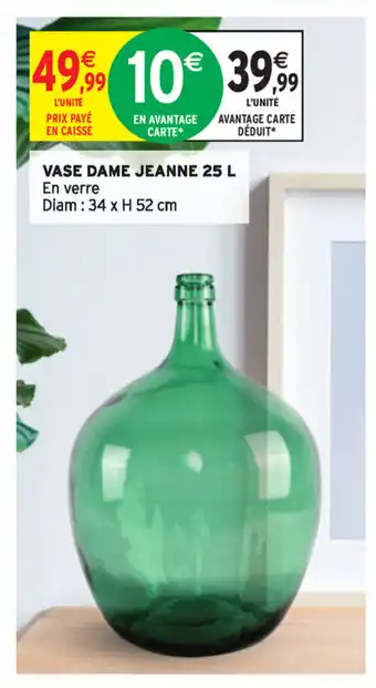 Intermarché Vase Dame Jeanne 25 L offre