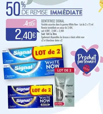 Match Dentifrice Signal offre