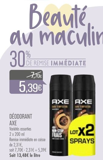 Match Déodorant Axe offre