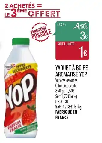Match Yaourt à Boire Aromatisé Yop offre