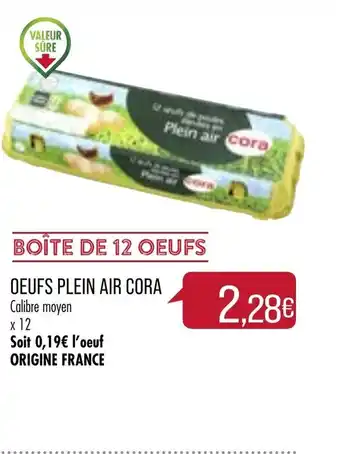 Match Oeufs Plein Air Cora offre