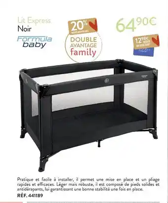 Lit express noir formula baby
