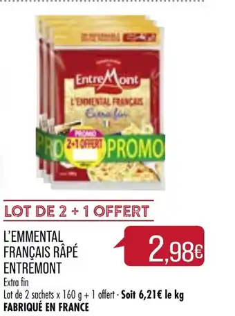 Match L'Emmental Français Râpé offre
