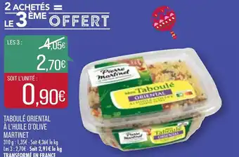 Match Taboulé Oriental offre