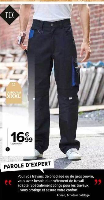 Carrefour Market Pantalon offre