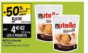 Cora x Carrefour Nutella biscuits offre