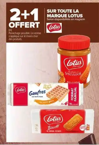 Carrefour Market Marque lotus offre