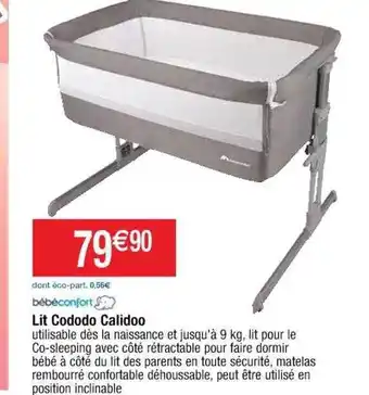 Cora x Carrefour Lit cododo calidoo bébéconfort offre