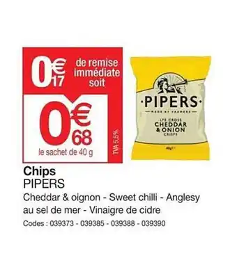 Promocash Chips pipers offre