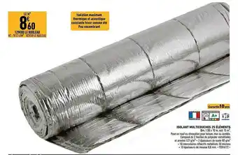 Brico Cash Isolant multicouches 25 éléments offre