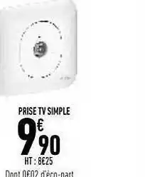 Brico Cash Prise tv simple offre