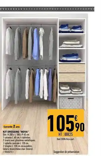 Brico Cash Kit dressing offre
