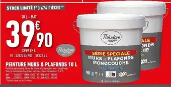 Brico Cash Peinture murs & plafonds 10l théodore offre