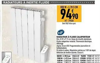 Brico Cash Radiateur à fluide caloporteur offre
