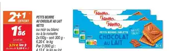 Netto Petits Beurre Au Chocolat Au Lait Netto offre