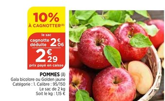 Bi1 Pommes offre