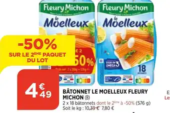 Bi1 Bâtonnet Le Moelleux Fleury Michon offre