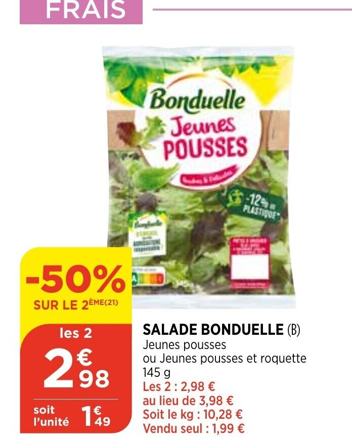 Promo Salade Bonduelle chez Bi1