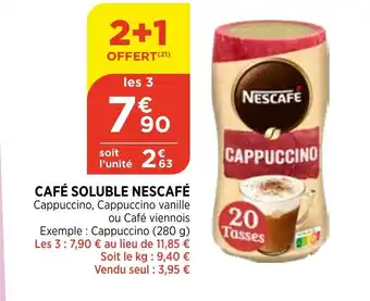 Bi1 Café Soluble Nescafé offre