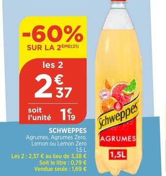 Bi1 Schweppes offre