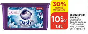 Bi1 Lessive Pods Dash offre