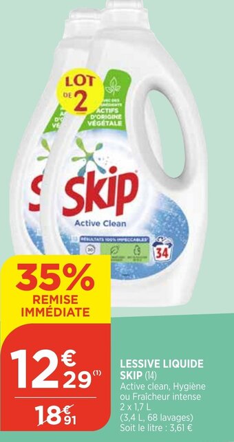 Bi1 Lessive Liquide Skip offre