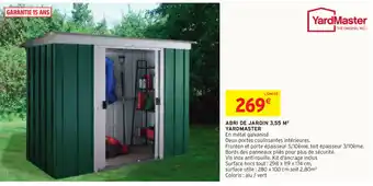 Intermarché Abri de Jardin 3.55 M offre