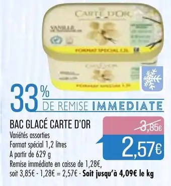 Match Bac Glacé Carte D'OR offre