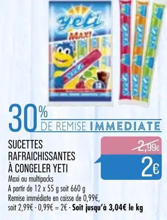 Match Sucettes Rafraichissantes offre