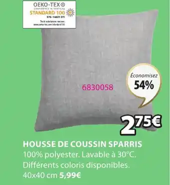 JYSK Housse de Coussin Sparris offre