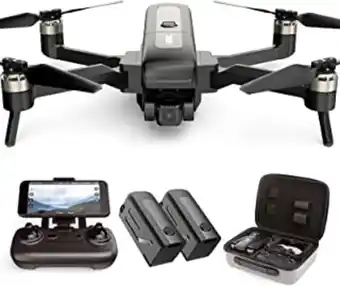 Amazon Cheerwing drone gps u38s avec caméra 4k eis uhd pour adultes, drone 5g fpv avec anti-tremblement de cardan à 2 axes, 2 bat... offre
