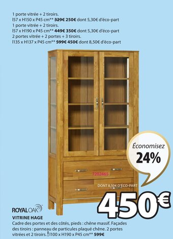 JYSK Vitrine Hage offre