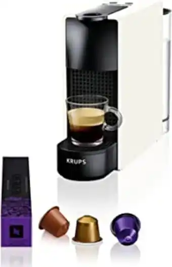 Amazon Krups nespresso essenza mini pure white café machine à café cafetière capsule de café espresso style barista machine compa... offre