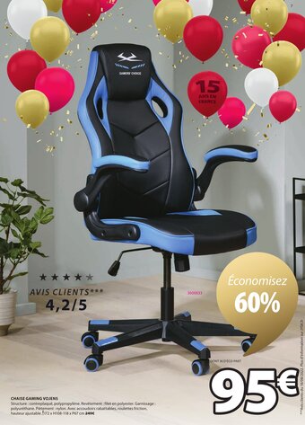 JYSK Chaise Gaming Vojens offre